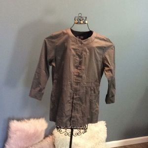 Grey Koi Scrub Jacket